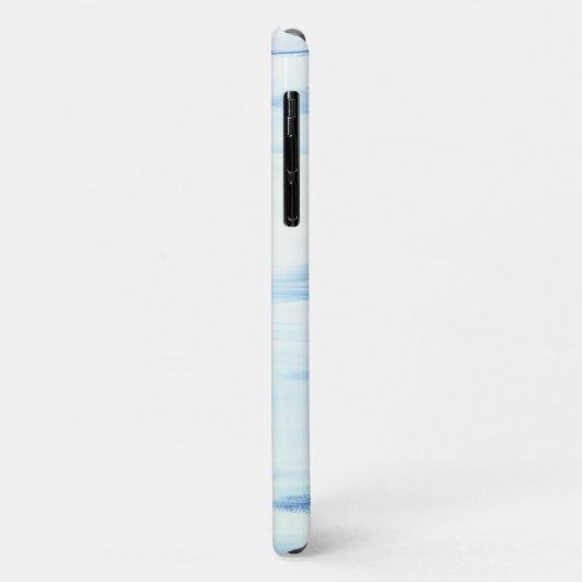 ブルー海抽象芸術アーカスタムトイニシャル Case-Mate iPhoneケース (裏面/左)