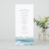 ブルー海水彩結婚式 プログラム (スタンド正面)