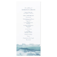 ブルー海水彩結婚式 プログラム