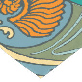 ブルー海波ナウチラスシーシェルパターン新しい ショートテーブルランナー (コーナー)