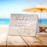 ブルー海波熱帯ビーチ結婚式 サンキューカード<br><div class="desc">日エレガント入りビーチ文字列ライツ夏の結婚サンキューカード。文字は「詳細」メニューの右を使って変更できる。必要に応じてすべてを収めるたクリックめには「カスタマイズ」ボタンをクリックして、文字スタイルと紙色の変更を行うことができる。その他の色も利用可能。「比較紙」メニューの右側で紙タイプを変更できる。私に連絡も合わせ救済て欲しい。</div>