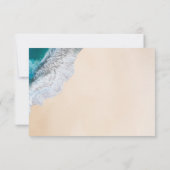 ブルー海波熱帯ビーチ結婚式 出欠カード (裏面)