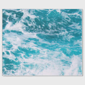 ブルー海波 ラッピングペーパー (フラット)