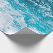 ブルー海波 ラッピングペーパー (角)