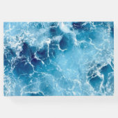 ブルー海結婚ウォーターズゲストブック ゲストブック (裏面)