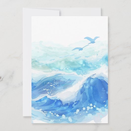 ブルー海結婚ズ 招待状 (裏面)