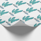 ブルー海藻サンダー_コーブ ラッピングペーパー (角)