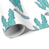 ブルー海藻サンダー_コーブ ラッピングペーパー (ロールコーナー)