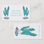 ブルー海藻サンダー_コーブ 名刺 (正面/裏面)