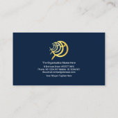 ブルー海金ゴールドイヒュスフィッシュウェーブ教会相 名刺 (裏面)