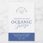 ブルー海風の香りワックスは製品ラベルを溶かす ワインラベル (シングルラベル)