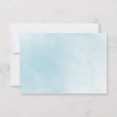 ブルー海&サンディビーチ結婚式RSVP 出欠カード (裏面)