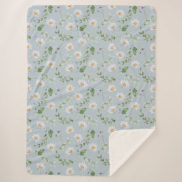 ブルー淡い色のシェルパブランケット シェルパブランケット