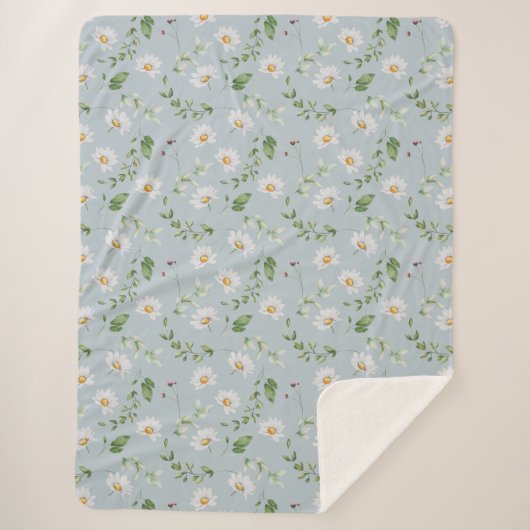 ブルー淡い色のシェルパブランケット シェルパブランケット (正面)