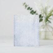 ブルー淡い色のシャビーストライプのスクラップブック紙 (スタンド正面)