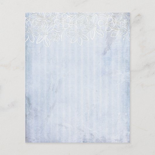 ブルー淡い色のシャビーストライプのスクラップブック紙 (裏面)