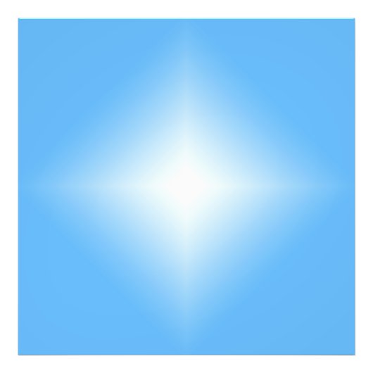 ブルー淡い色のダイヤモンドシャイン フォトプリント            (正面)