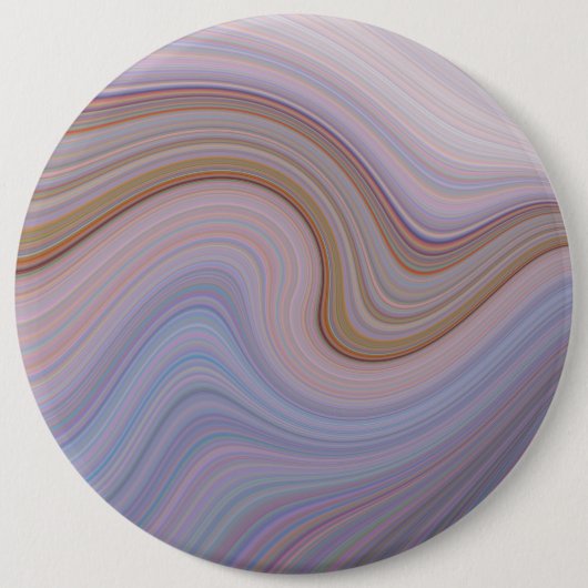 ブルー渦巻形のストライプブトン 缶バッジ (正面)