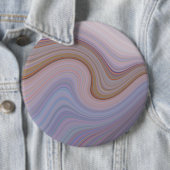 ブルー渦巻形のストライプブトン 缶バッジ (インサイチュ)