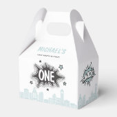 ブルー漫画ブックスーパーヒーローゲーブルビーフボックス フェイバーボックス (裏面サイド)