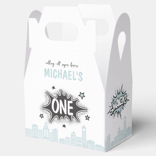 ブルー漫画ブックスーパーヒーローゲーブルビーフボックス フェイバーボックス (オープン)