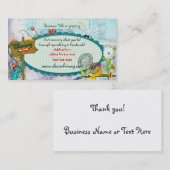 ブルー澄んウィムジーカスタム 名刺 (正面/裏面)