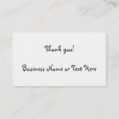 ブルー澄んウィムジーカスタム 名刺 (裏面)