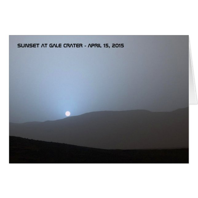 ブルー火星の夕日 (正面横)