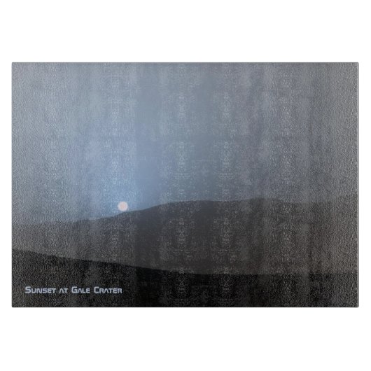 ブルー火星の夕日 カッティングボード (正面)