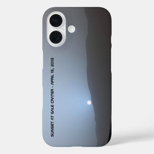 ブルー火星の夕日 Case-Mate iPhoneケース (裏面)