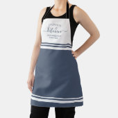 ブルー焼いたで愛さフランスのれストライプる エプロン (インサイチュ)