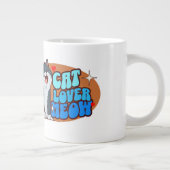 ブルー猫の猫好き ジャンボコーヒーマグカップ (右)