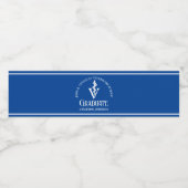 ブルー獣医学校カスタム卒業パーティー ペットボトルラベル (シングルラベル)