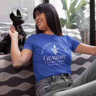 ブルー獣医学校卒業パーソナライズされた Tシャツ