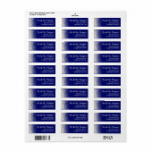 ブルー王室のとスリーバーグリッター ラベル (フルシート)