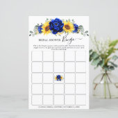 ブルー王室のひま素朴わりブライダルシャワービンゴ (スタンド正面)