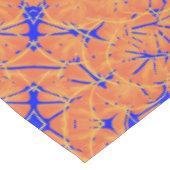 ブルー王室のアンドシトラスオレンジトロピカルアートデザイン テーブルクロス (アングル)