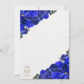 ブルー王室のウェスタンプリンセスシャルロキンセアニェラ 招待状 (裏面)