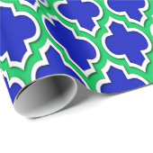 ブルー王室のエメラルドグリーンWht XLモロッコモロッコホテル#4DS ラッピングペーパー (ロールコーナー)