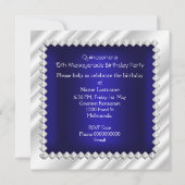 ブルー王室のキンセアニェラ15th仮装パーティー 招待状 (裏面)