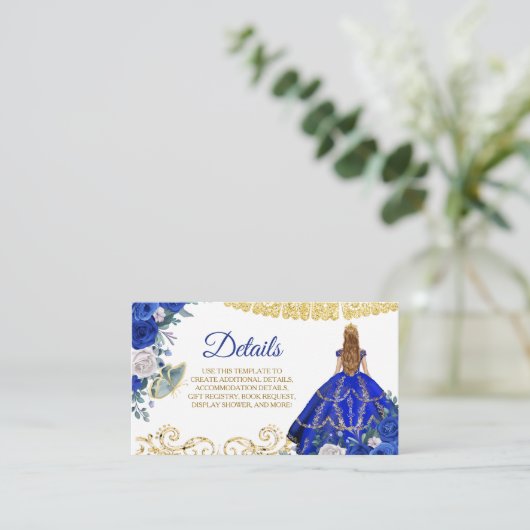 ブルー王室のキンセアニラ詳細カード エンクロージャーカード (スタンド正面)