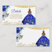 ブルー王室のキンセアニラ詳細カード エンクロージャーカード (正面/裏面)