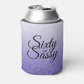 ブルー王室のグリッター60グラデーションサッシー60誕生日 缶クーラー (缶裏面)