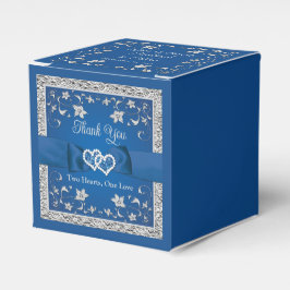 ブルー王室のグレイ・ラブ・ハートズ結婚ズ フェイバーボックス