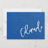 ブルー王室のコロラドパスポートサンキューカード サンキューカード (裏面)