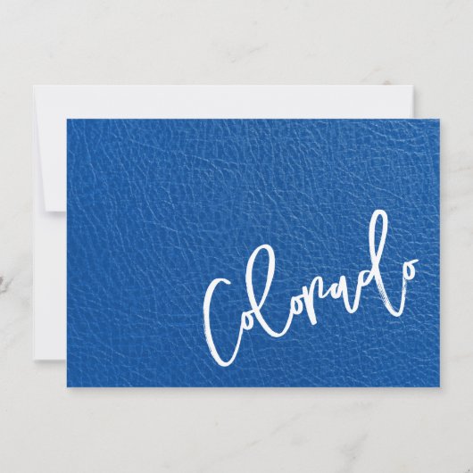 ブルー王室のコロラドパスポートサンキューカード サンキューカード (裏面)