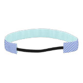 ブルー王室のコンビストライプュレーションby Shirley Taylor アスレチックヘッドバンド (裏面)