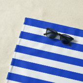 ブルー王室のコンビストライプュレーションby Shirley Taylor ビーチタオル (インサイチュ)