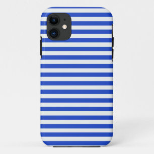 ブルー王室のコンビストライプュレーションby Shirley Taylor iPhone 11 ケース