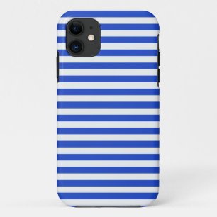 ブルー王室のコンビストライプュレーションby Shirley Taylor iPhone 11 ケース